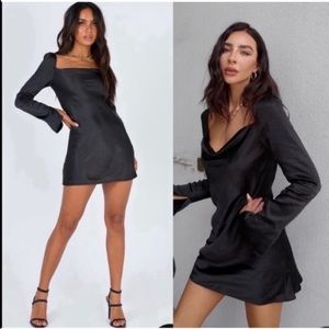 Princess Polly Black Long Sleeve Dress